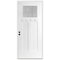 Codel Doors 36" x 80" Primed White Shaker Exterior Fiberglass Door 3068RHISPSFHFLS200P491615M - alternate 1